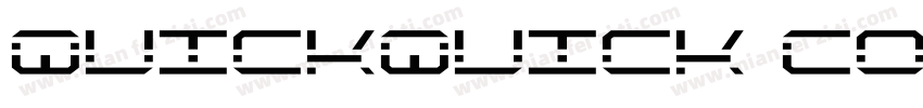 QuickQuick Condensed Italic字体转换